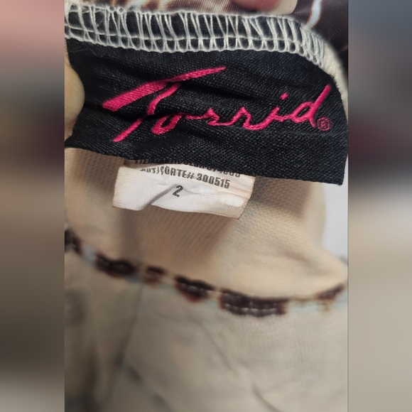 Torrid Tie Dye Brown Halter Swimsuit 2X - Picture 5 of 5